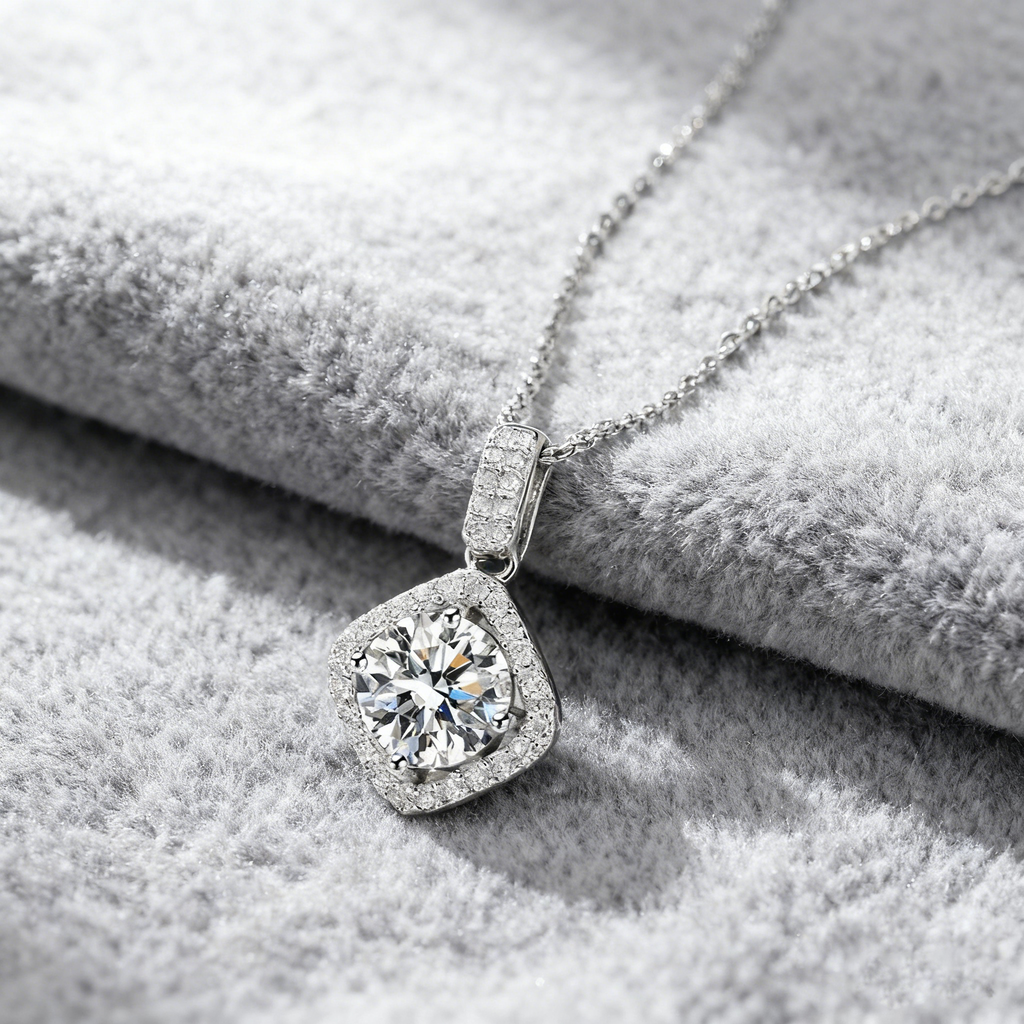 Elysian Necklace – Square Sparkle Harmony