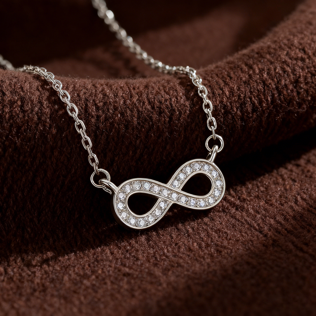 Infinity Twist Necklace – Sterling Silver Möbius