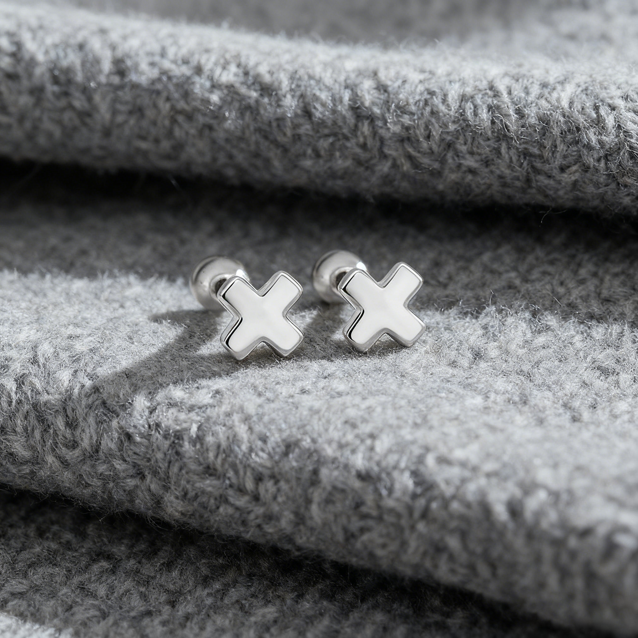Limitless X Stud Earrings – S925 Silver, Courage & Infinite Possibilities
