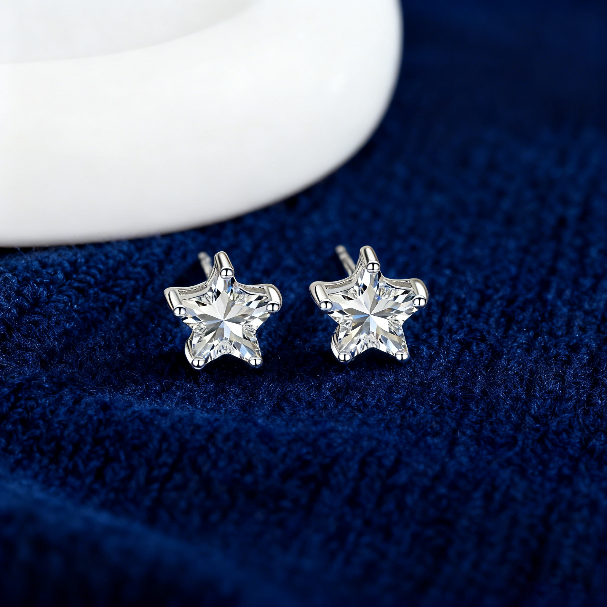 Starlight Guardian Zircon Studs – S925 Silver, Lucky & Daring