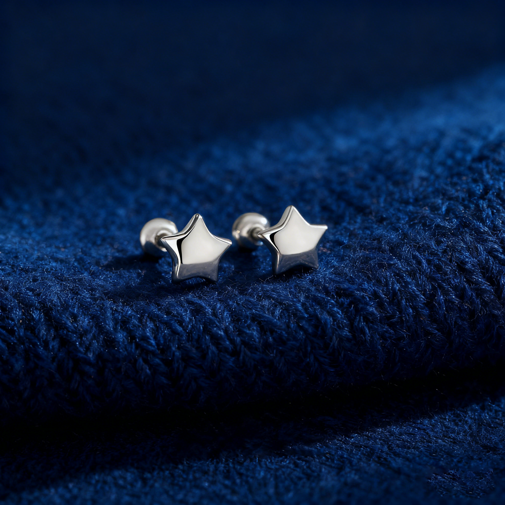 Lucky Star Silver Studs – S925 Silver, Protection & Precious