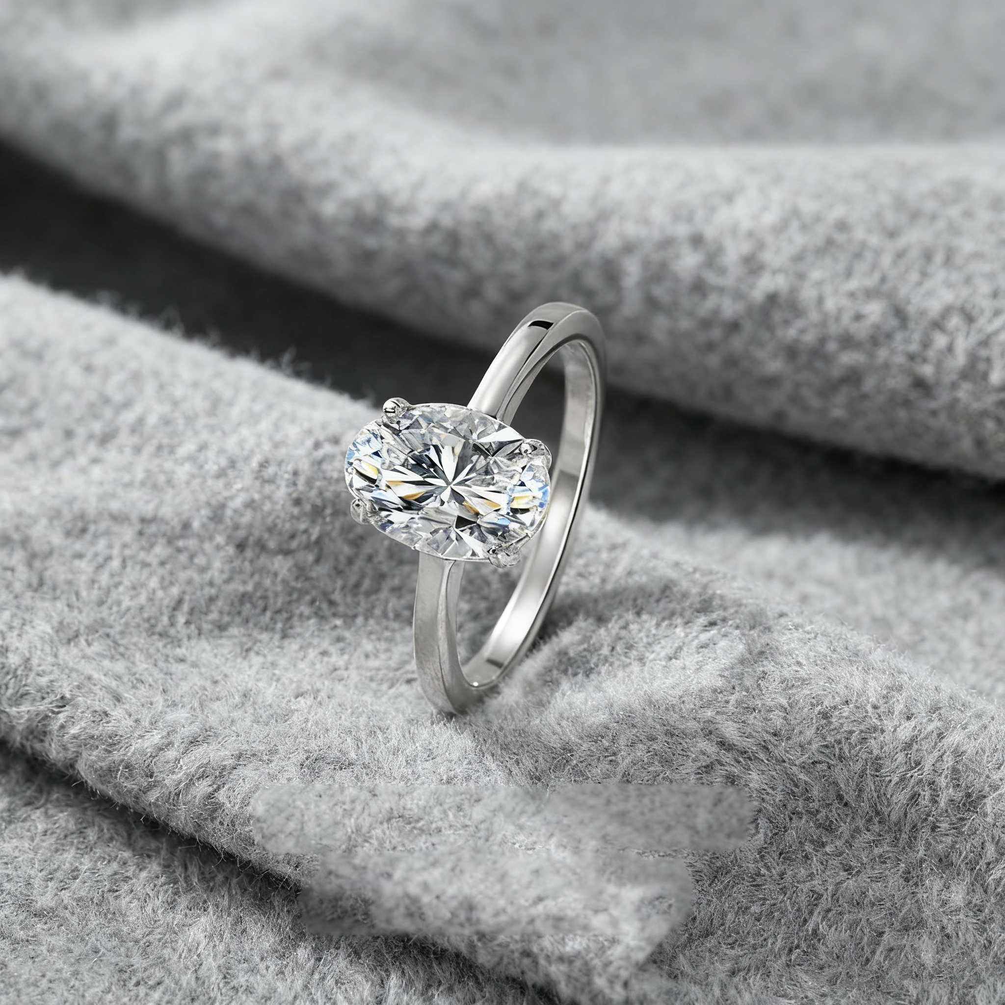 Timeless Four-Prong Zircon Ring – S925 Silver, Eternal Love Symbol