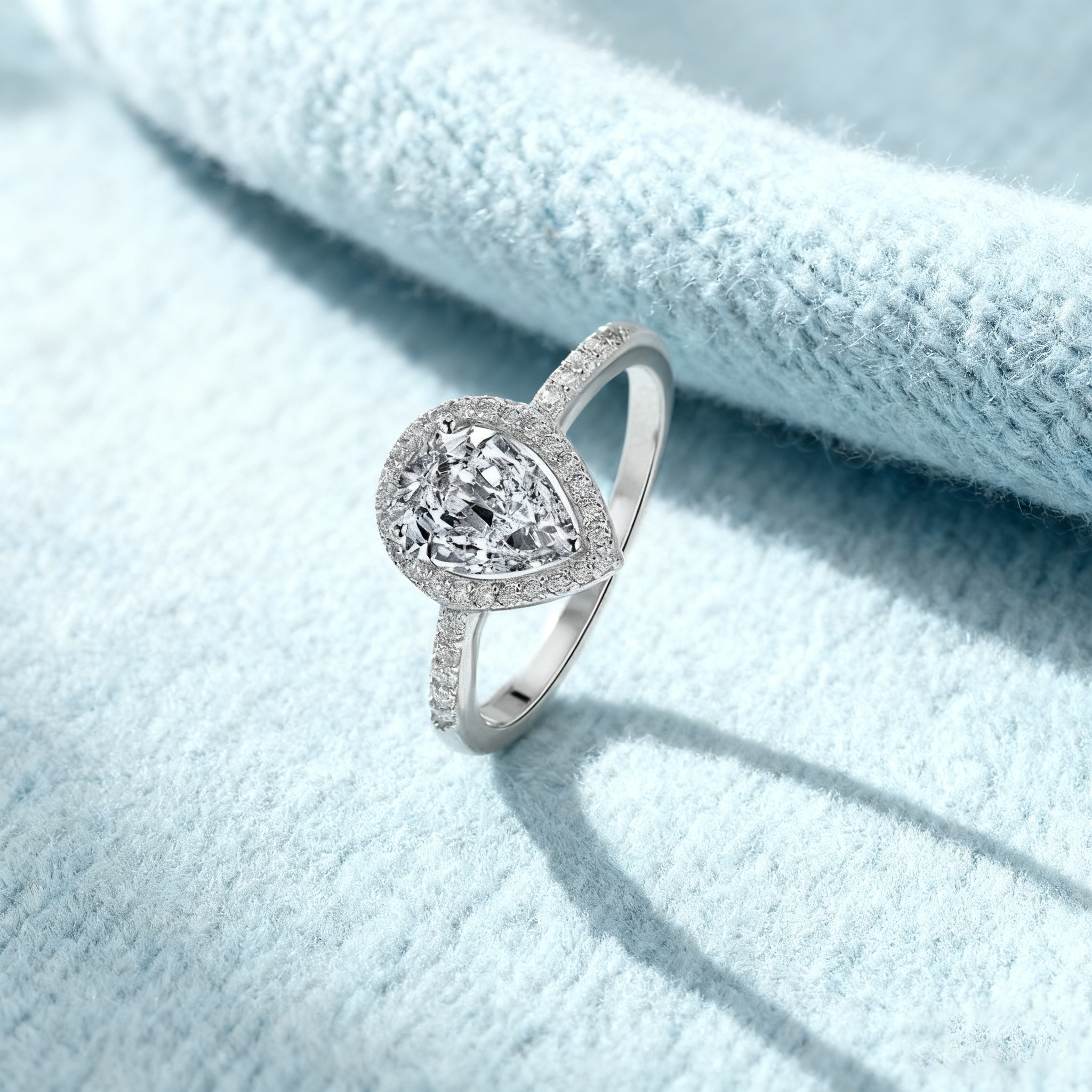 Marquise Sparkle Zircon Ring – S925 Silver, Unique & Bold Design