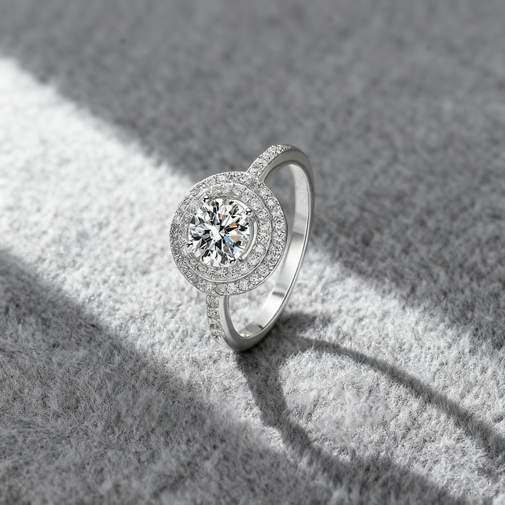 Complete Circle Pavé Zircon Ring – S925 Silver, Eternal Love & Harmony