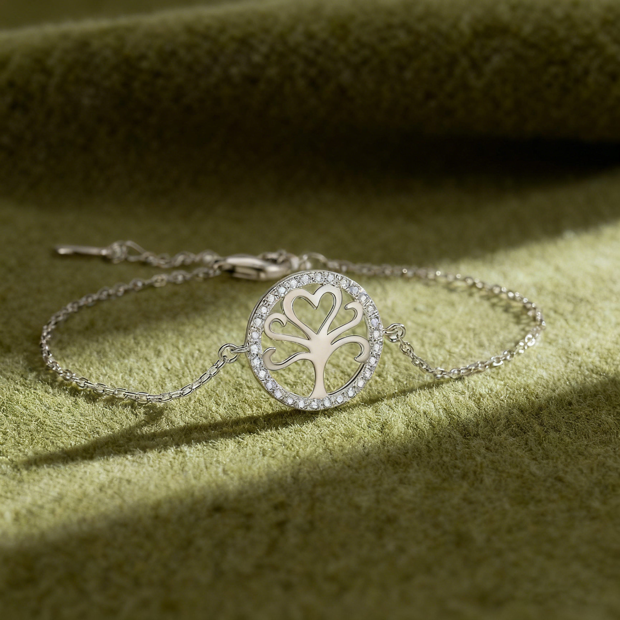 Tree of Life Zircon Bracelet – Growth & Resilience in S925 Silver