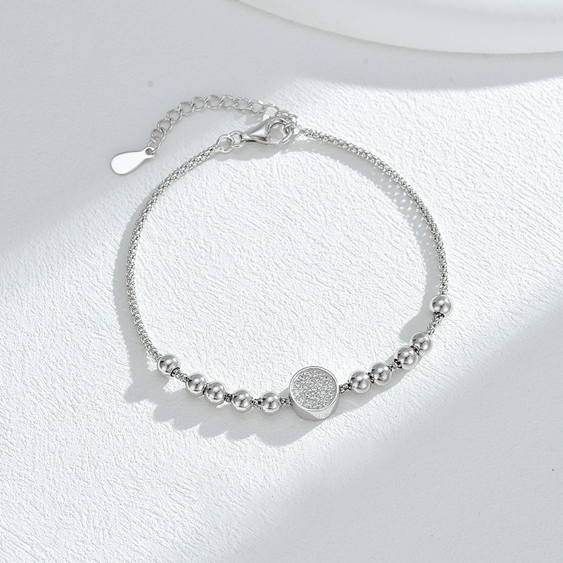 Complete Joy Zircon Bracelet – S925 Silver, Harmony & Small Blessings