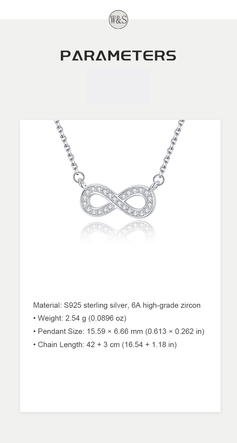 Infinity Twist Necklace – Sterling Silver Möbius