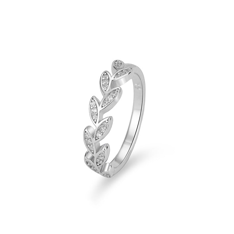 Wisteria Bloom Zircon Ring – S925 Silver, Elegance & Romance