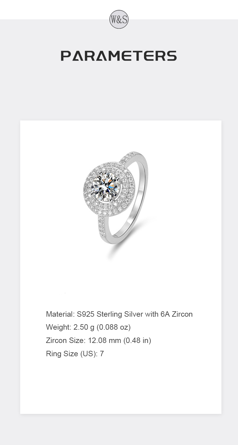 Complete Circle Pavé Zircon Ring – S925 Silver, Eternal Love & Harmony