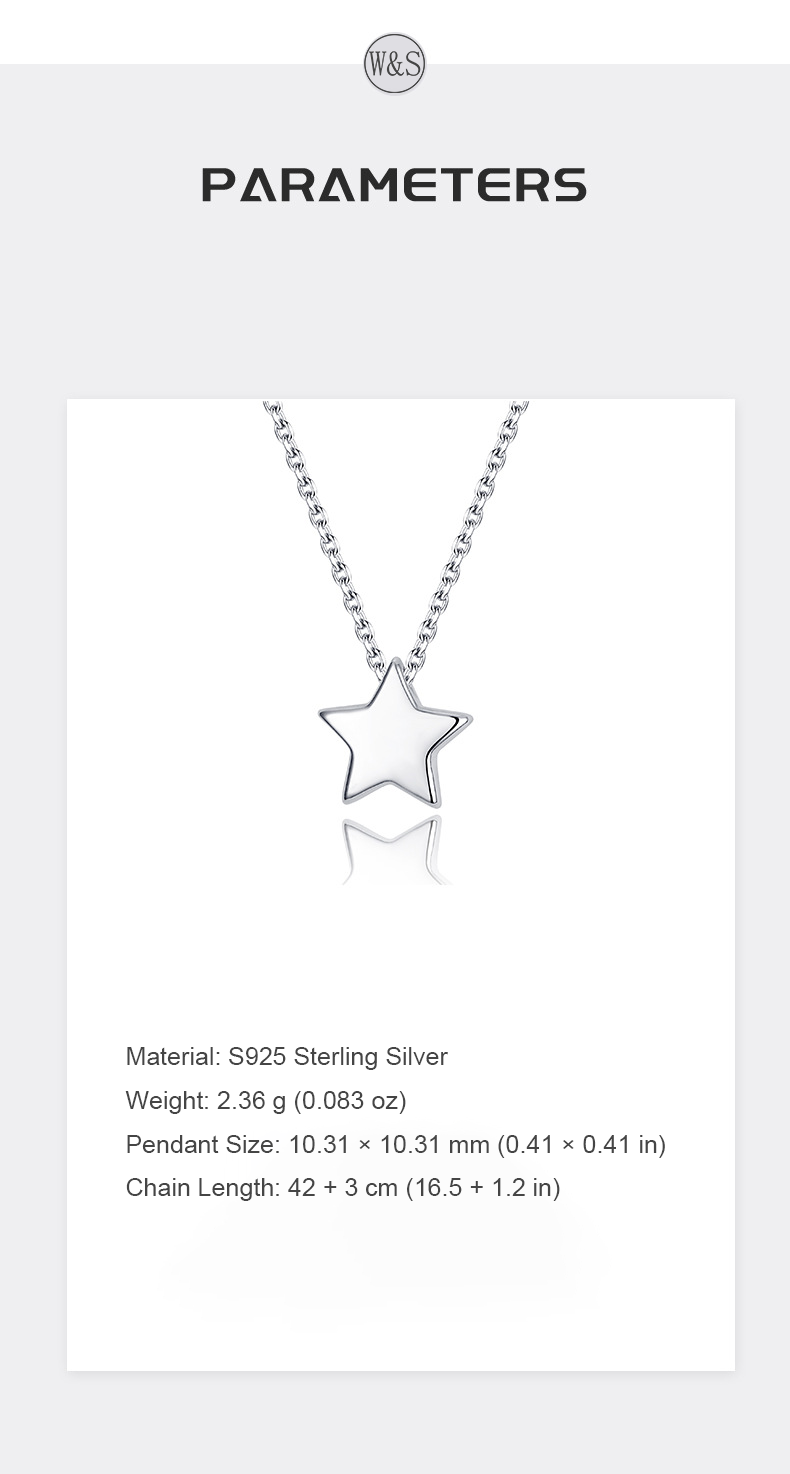 Celeste Necklace – Sterling Silver Star