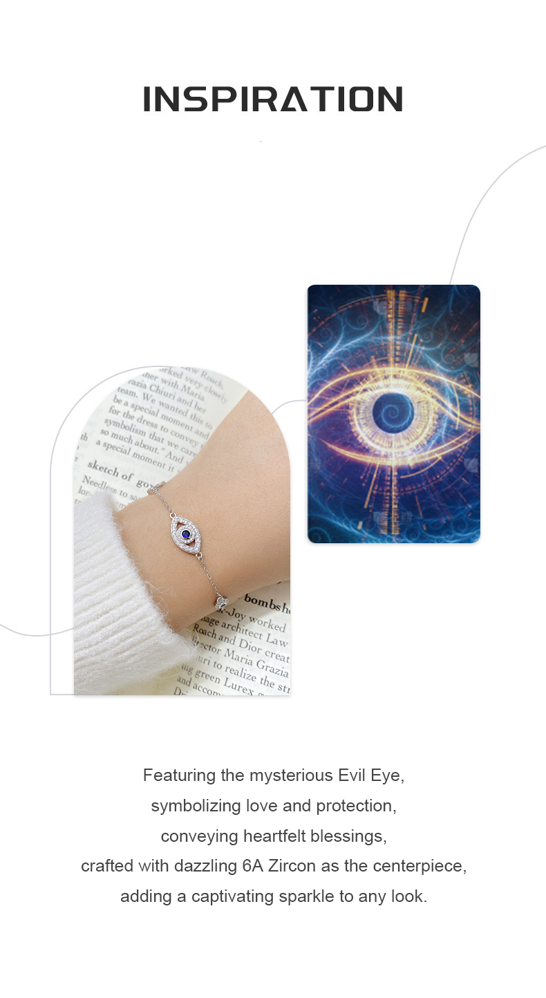 Mystic Evil Eye Bracelet – Love & Protection with Dazzling 6A Zircon