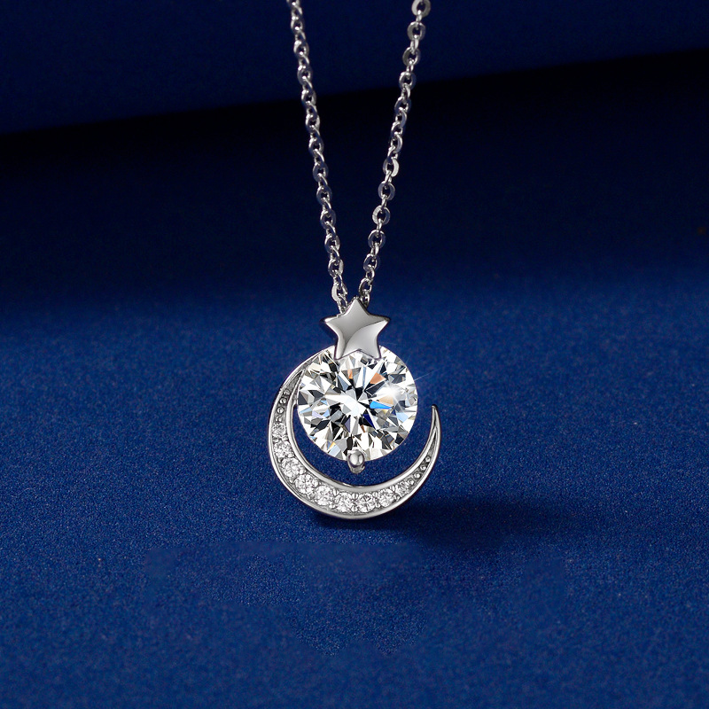 Luna Serenity Necklace – Moon & Star Healing Light