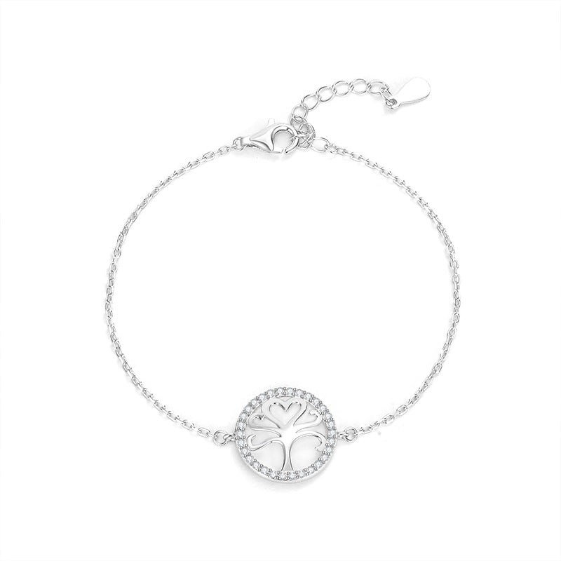 Tree of Life Zircon Bracelet – Growth & Resilience in S925 Silver
