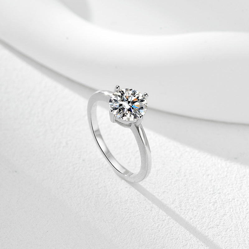 Eternal Circle Zircon Ring – S925 Silver, Love & Harmony