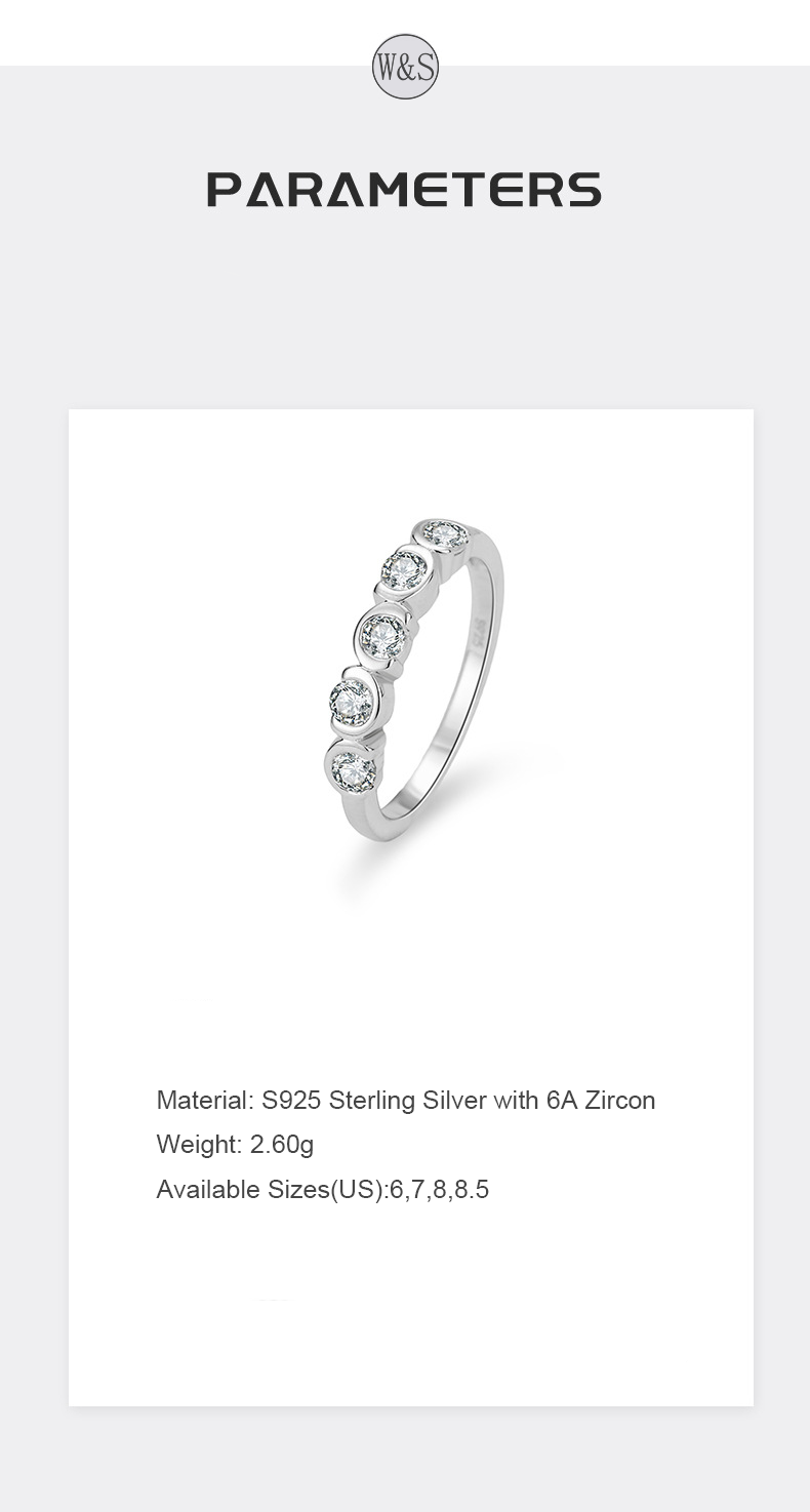 Minimalist Bubble Circle Zircon Ring – S925 Silver, Radiant & Refined