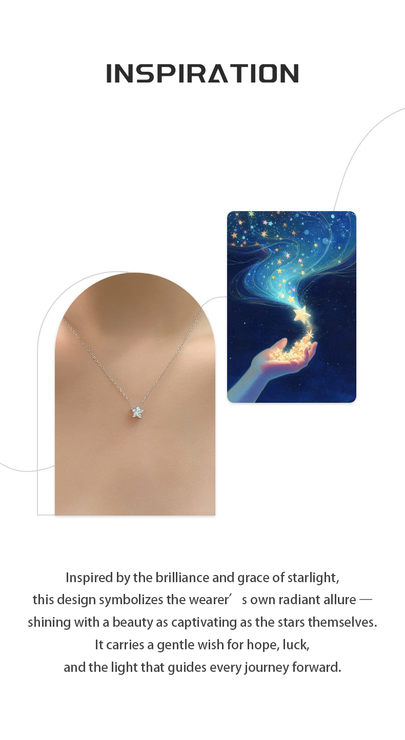 Stellar Necklace – Radiant Star Pendant