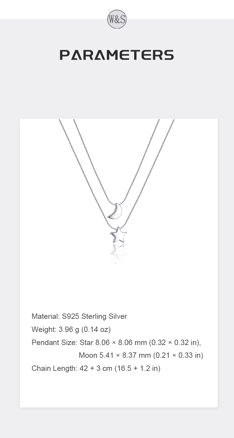 Celestial Duo Necklace – Moon & Star Layered