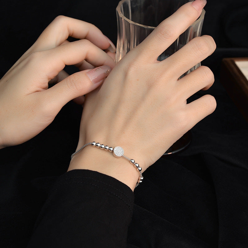 Complete Joy Zircon Bracelet – S925 Silver, Harmony & Small Blessings