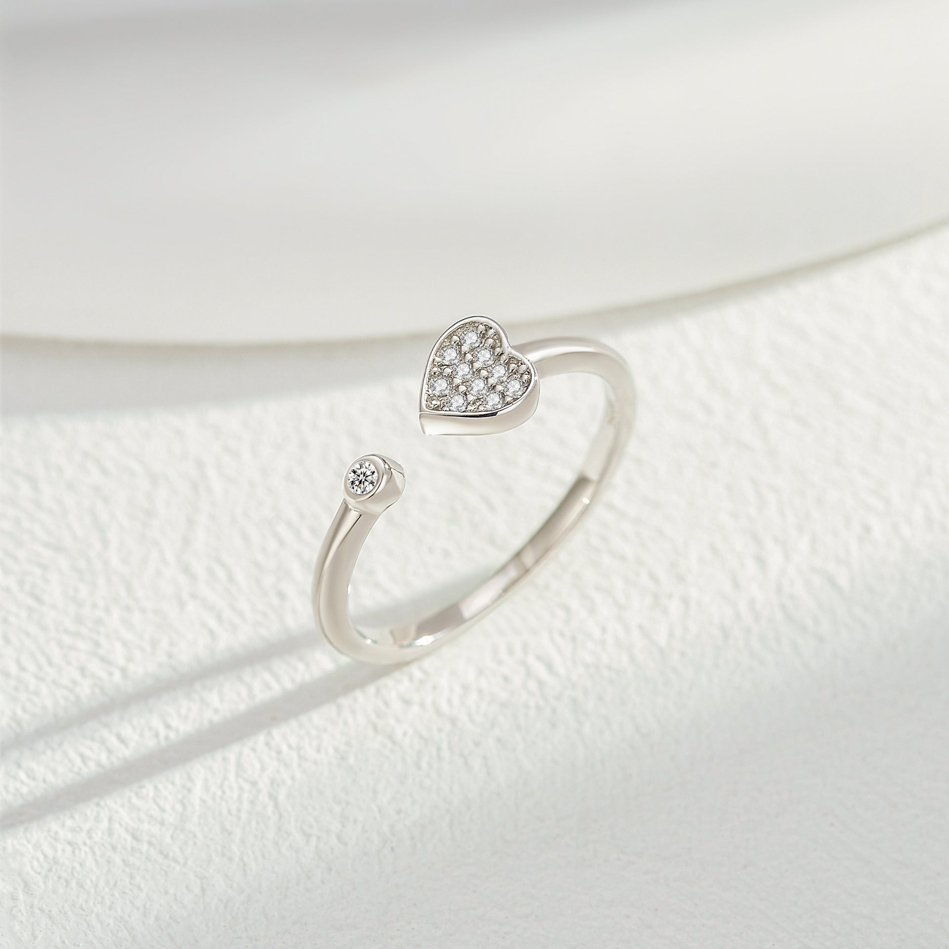 Confession Promise Zircon Ring – S925 Silver, Love & Devotion