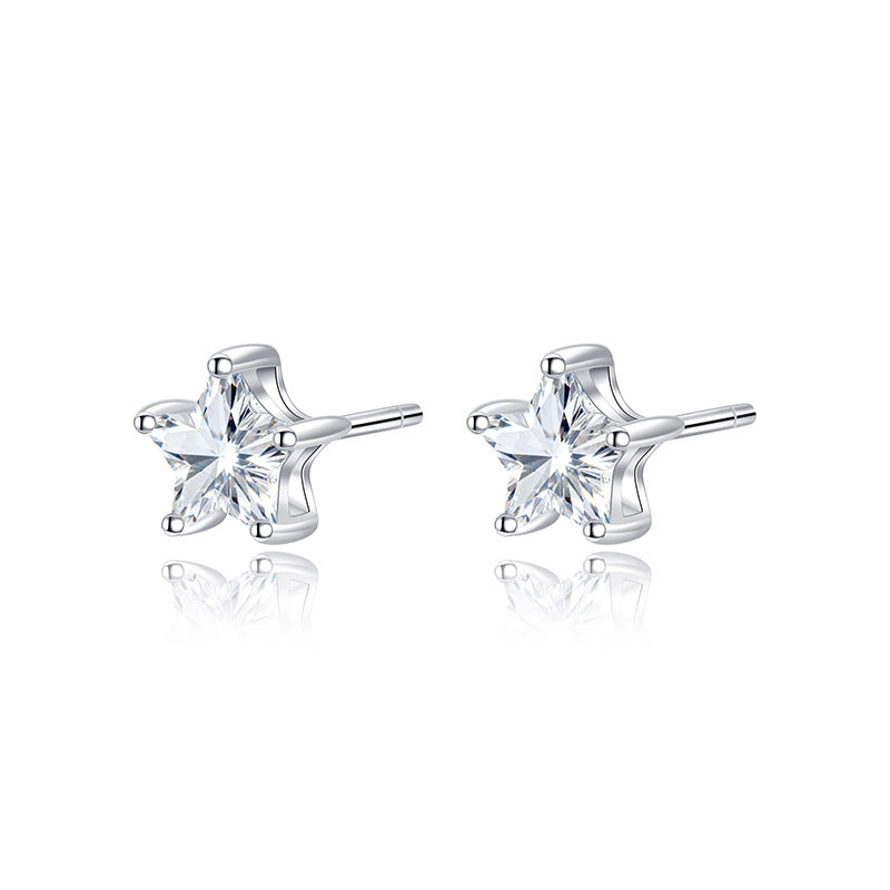 Starlight Guardian Zircon Studs – S925 Silver, Lucky & Daring