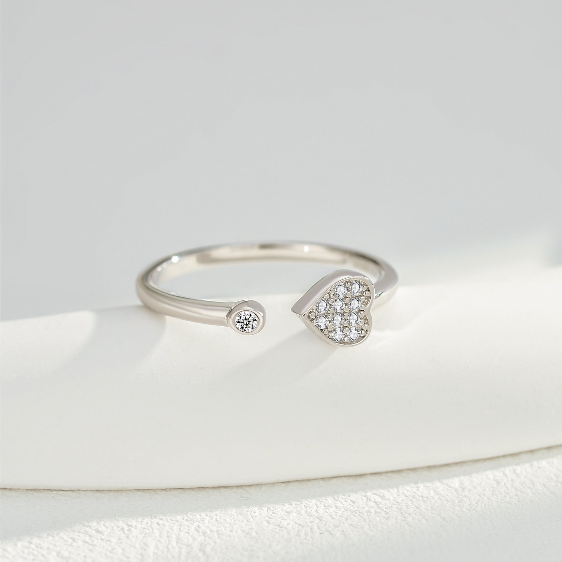 Confession Promise Zircon Ring – S925 Silver, Love & Devotion