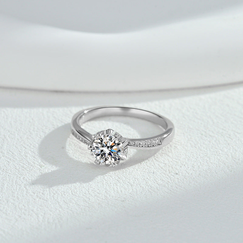 Infinite Love Circle Zircon Ring – S925 Silver, Eternal Blessings