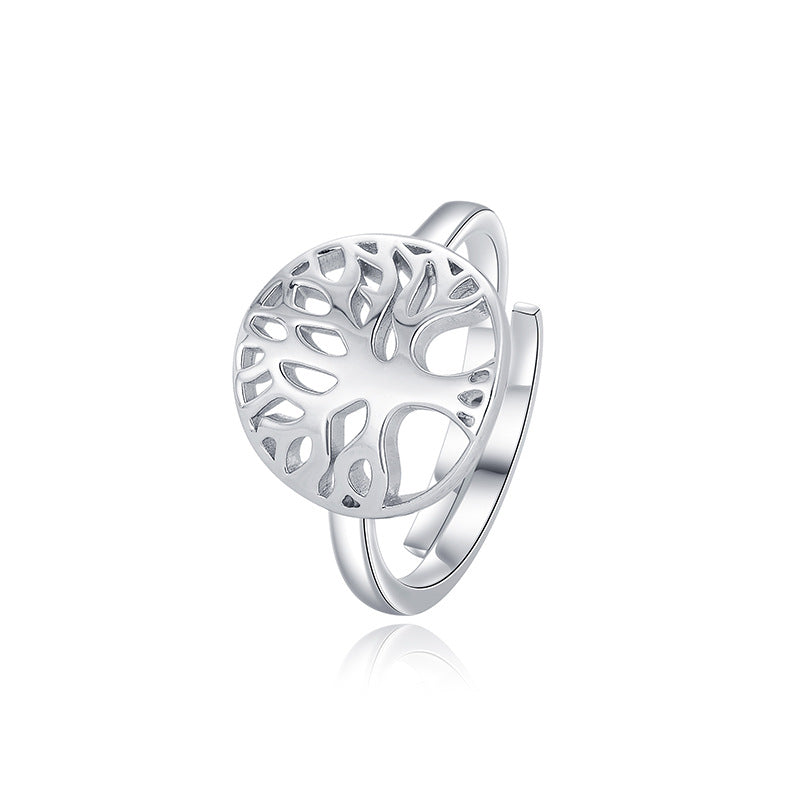 Tree of Life Silver Ring – S925, Growth & Legacy