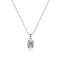 Classic Four-Prong Necklace – Sterling Silver & 6A Zircon