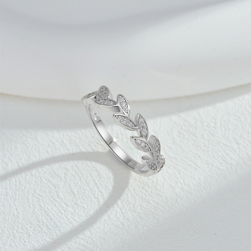 Wisteria Bloom Zircon Ring – S925 Silver, Elegance & Romance