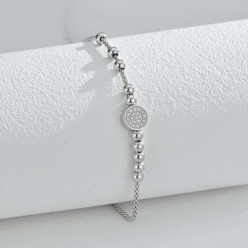 Complete Joy Zircon Bracelet – S925 Silver, Harmony & Small Blessings