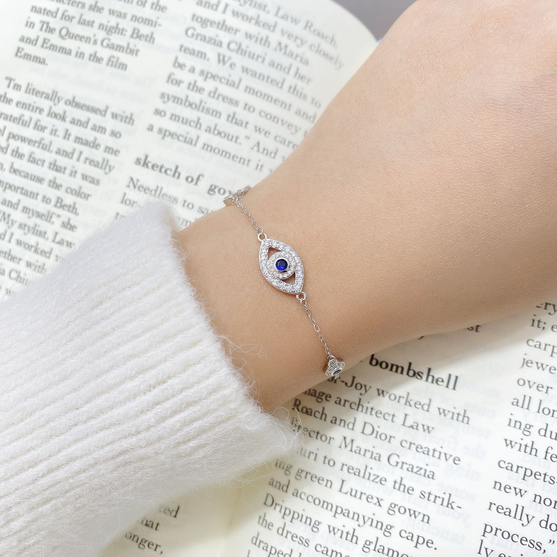 Mystic Evil Eye Bracelet – Love & Protection with Dazzling 6A Zircon