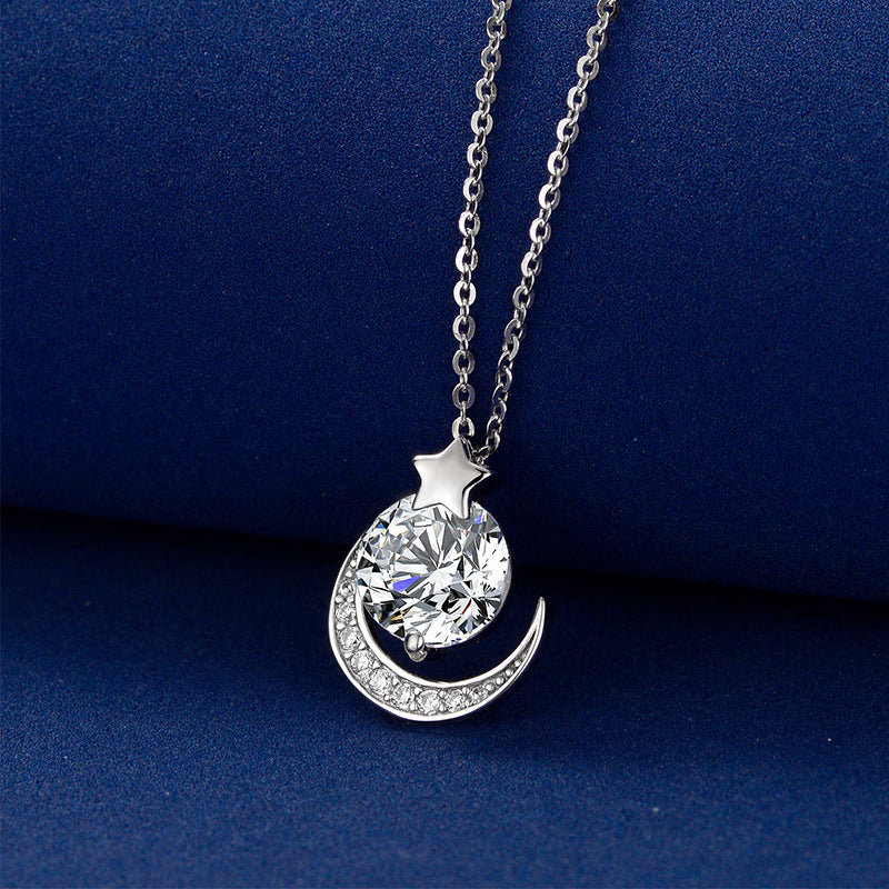 Luna Serenity Necklace – Moon & Star Healing Light